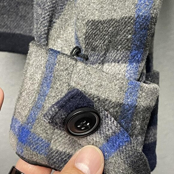 Last Kiss Wool & Polyester Blend Cropped Double-Breasted Jacket XL - Picture 2 of 6